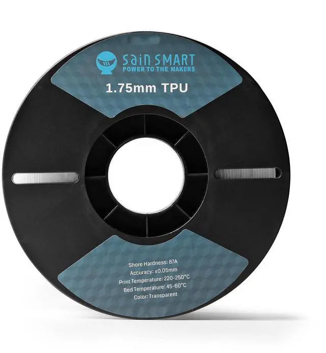 Alt view image 6 of 7 - SainSmart 87A TPU Filament 1.75mm Flexible TPU 3D Printer Filament 1kg Spool, Natural