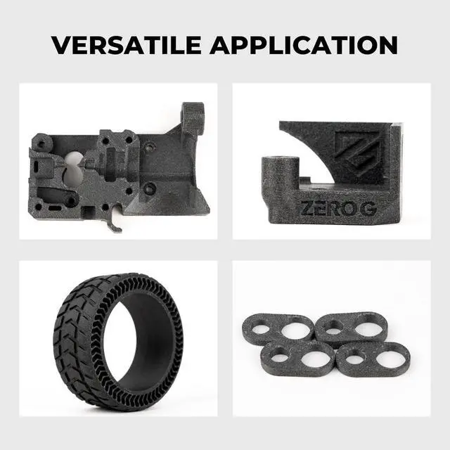 Alt view image 6 of 7 - Siraya Tech Fibreheart ABS-GF Premium Glass Fiber 3D Printer Filament - 93°C Heat Resistance, High Durability, Precision Printing - for Automotive & Industrial Applications (1kg, Black)