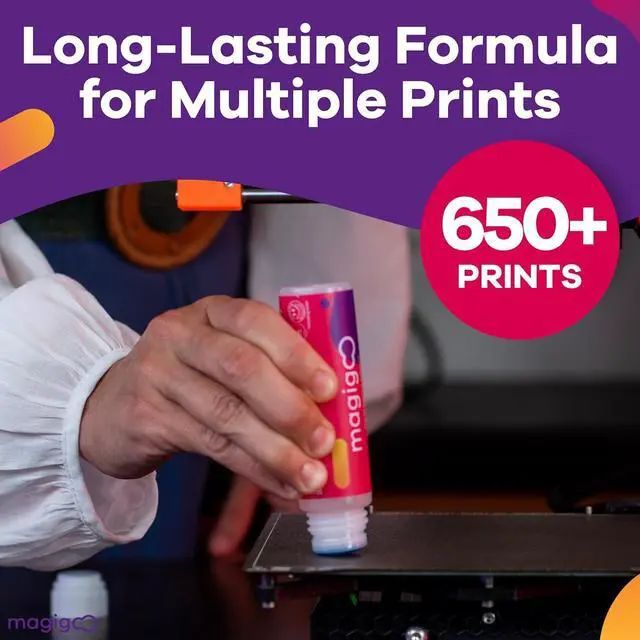 Alt view image 6 of 7 - Magigoo, MO2018 3D Printer Adhesive Glue  Reduces Warping for ABS, PLA, PETG, HIPS, ASA, and TPU Filaments  Flex Plate, Glass, PEI, Buildtak, and Kapton Compatible - All-in-One Solution (4 fl. oz)