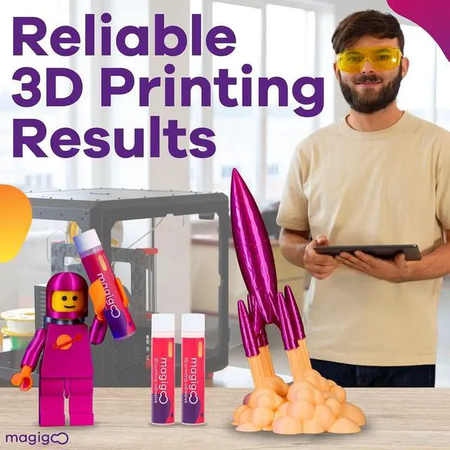 Alt view image 7 of 7 - Magigoo, MO2018 3D Printer Adhesive Glue  Reduces Warping for ABS, PLA, PETG, HIPS, ASA, and TPU Filaments  Flex Plate, Glass, PEI, Buildtak, and Kapton Compatible - All-in-One Solution (4 fl. oz)