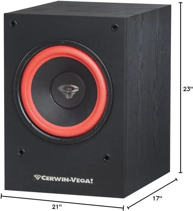 Alt view image 5 of 5 - Cerwin-Vega SL-10S 10" Powered Subwoofer
