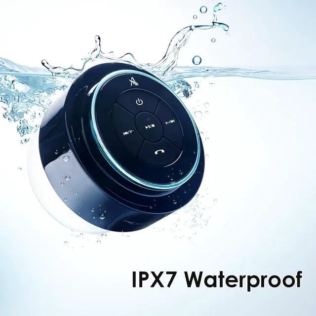 Alt view image 6 of 7 - XLeader, Upgraded, Pro Shower Speaker, Certified IPX7 Waterproof Bluetooth Speaker with Suction Cup, Hook Clip, Built-in Mic, Crystal Sound&Rich Bass, up to 12H Playtime, Ideal Gifts - SoundAngel Mate