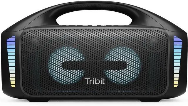 Main image of Tribit StormBox Blast Portable Speaker: 90W Loud Stereo Sound with XBass, IPX7 Waterproof Bluetooth Speaker with LED Light, Bluetooth 5.3&TWS, Custom EQ, 30H Playtime for Outdoor