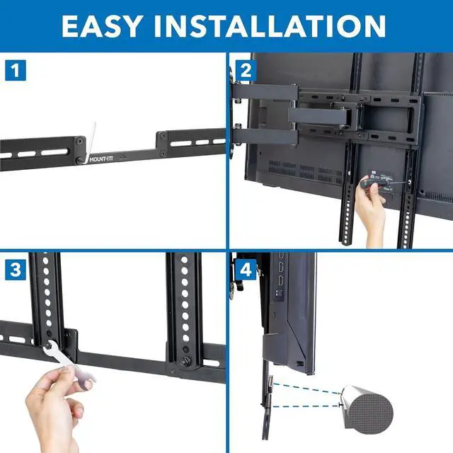 Alt view image 6 of 7 - Mount-It! TV Speaker Bracket Compatible with Sonos Arc Soundbars | Soundbar Mount for TV to Achieve Directional Sound All Around, Designed for Compatibility with Sonos Arc