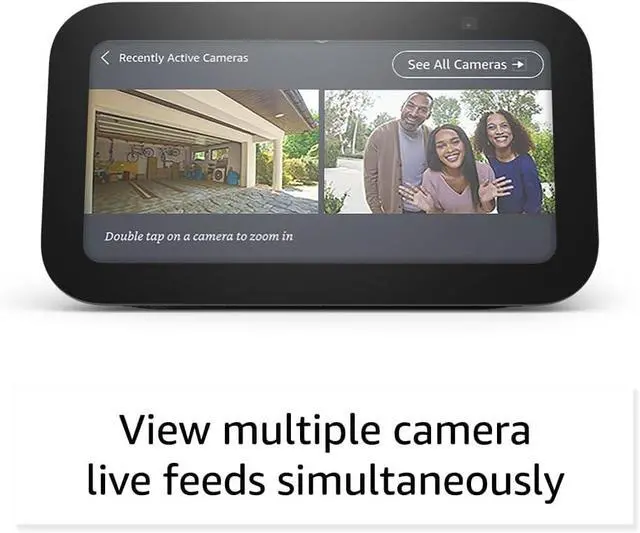 Alt view image 5 of 7 - Echo Show 5 (newest model), Smart display with 2x the bass and clearer sound, Charcoal