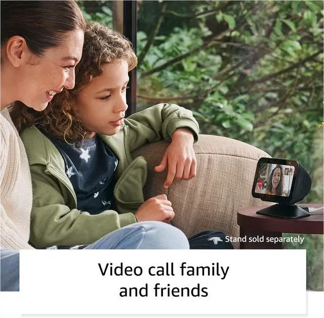 Alt view image 7 of 7 - Echo Show 5 (newest model), Smart display with 2x the bass and clearer sound, Charcoal