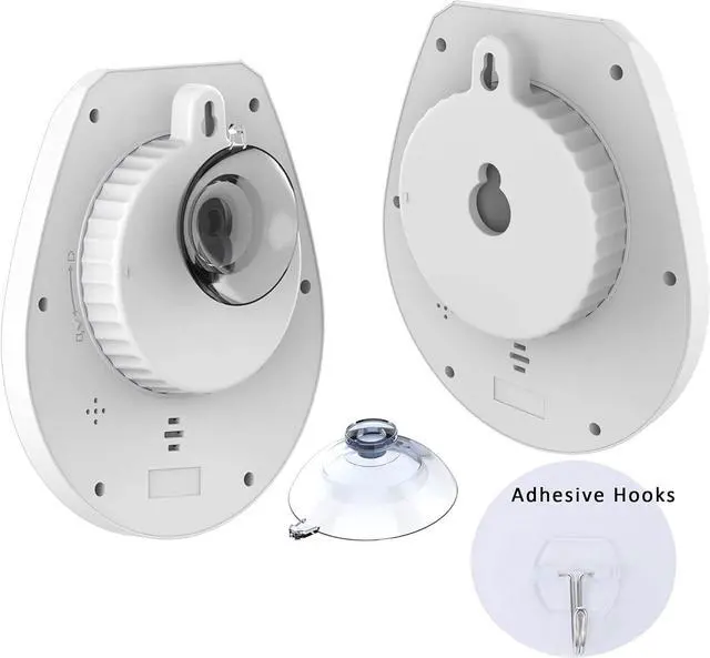 Alt view image 2 of 7 - Shower Timer Clock Waterproof, Digital Bathroom Kitchen Wall Clock with LCD Display, 12/24 Hour Format, Temperature, Countdown Timer, Suction Cup, Hanging Hole