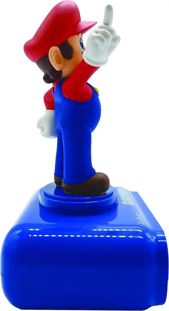 Alt view image 2 of 6 - LEXIBOOK, Super Mario, Mario Nightlight Alarm Clock, Sounds and Melodies, LCD Backlit Screen, Luminous, Snooze, Blue, RL800NI