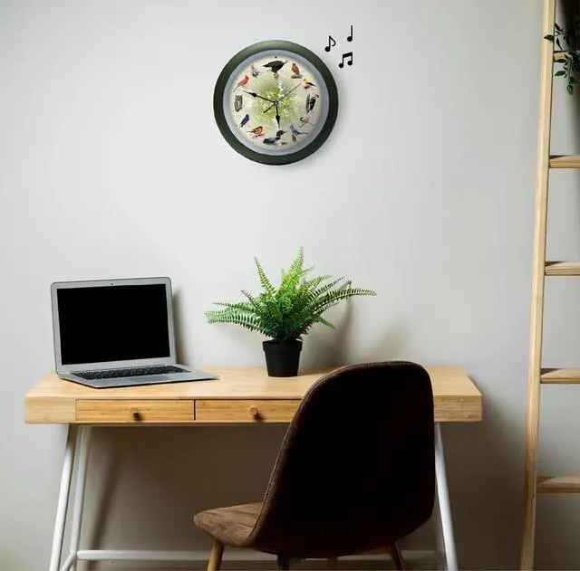 Alt view image 2 of 6 - Mark Feldstein, Limited Edition 20th Anniversary Singing Bird Clock, 13 Inch