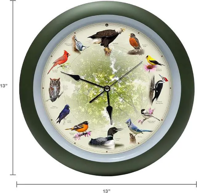 Alt view image 3 of 6 - Mark Feldstein, Limited Edition 20th Anniversary Singing Bird Clock, 13 Inch