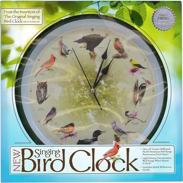 Alt view image 4 of 6 - Mark Feldstein, Limited Edition 20th Anniversary Singing Bird Clock, 13 Inch