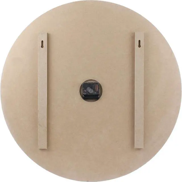 Alt view image 3 of 7 - Stonebriar Vintage Farmhouse Wooden 23 Inch Round Battery Operated Hanging Wall Clock