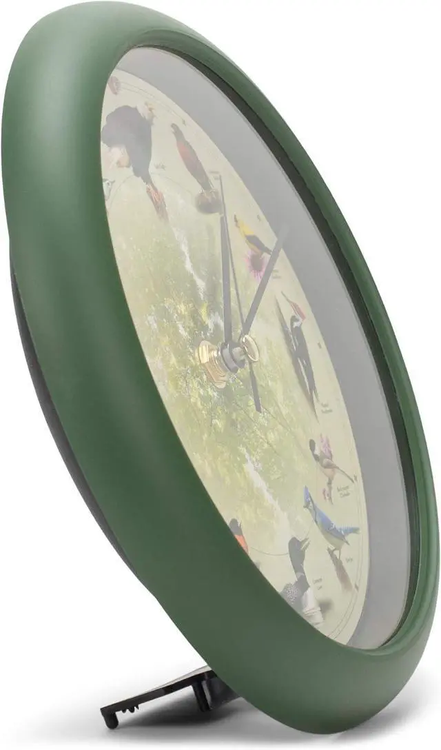 Alt view image 4 of 7 - Mark Feldstein Limited Edition 20th Anniversary Singing Bird Wall/Desk Clock, 8 Inch
