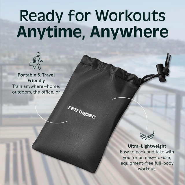 Alt view image 7 of 7 - Retrospec Activate Resistance Loop Band Set for Working Out, Home Fitness, Toning, Stretching & Exercise - Lightweight & Portable for Men & Women