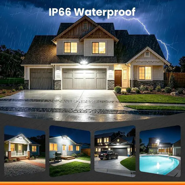 Alt view image 6 of 7 - MEIKEE 42W LED Security Lights Motion Sensor Light Outdoor Flood Light