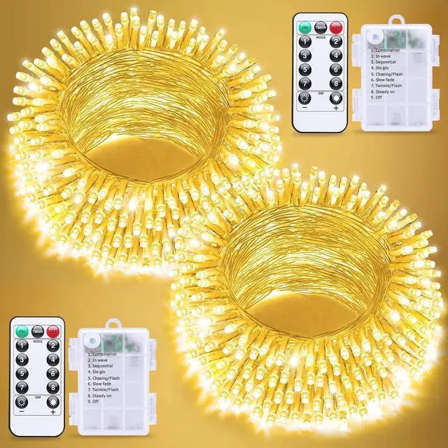 Main image of JMEXSUSS Remote Control String Lights Battery Operated Classroom Lights