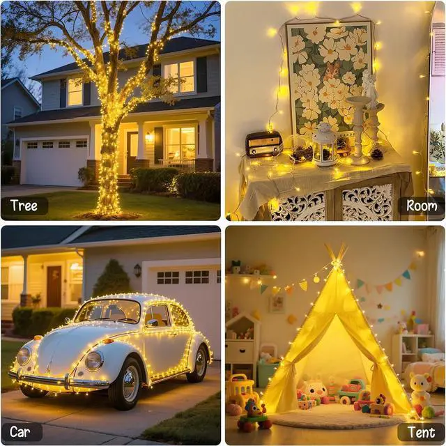 Alt view image 5 of 7 - JMEXSUSS Remote Control String Lights Battery Operated Classroom Lights