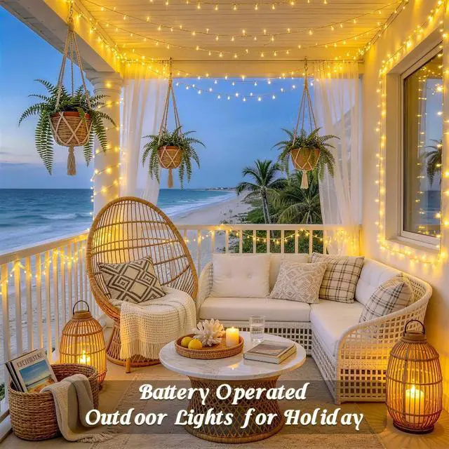Alt view image 7 of 7 - JMEXSUSS Remote Control String Lights Battery Operated Classroom Lights