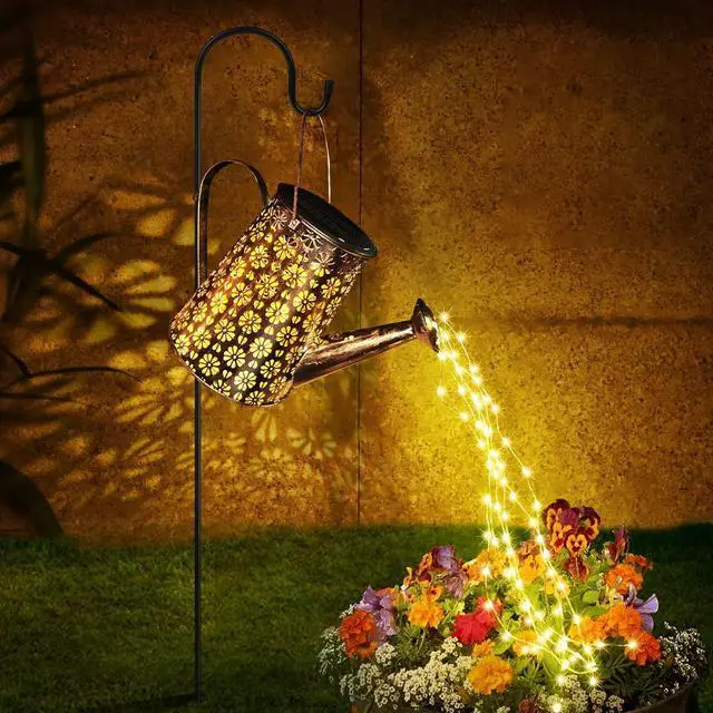 Main image of Solar Garden Lights Watering Can Lights Outdoor Garden Decor