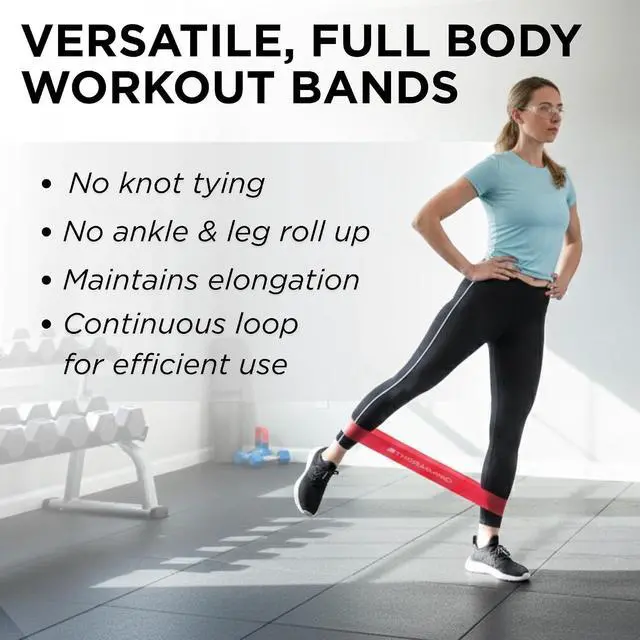 Alt view image 7 of 7 - THERABAND Resistance Band Loop Set, 12", Exercise, Workout, Therapy