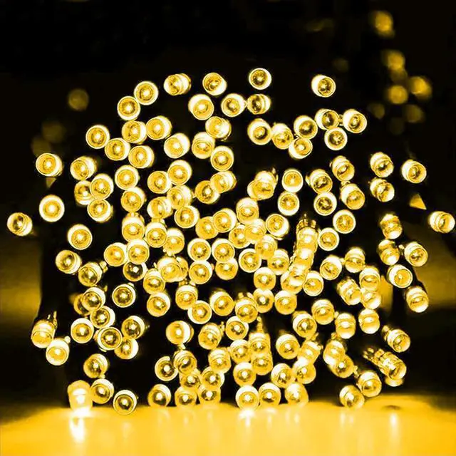 Alt view image 3 of 7 - Dazzle Bright 300 LED Christmas String Lights, 100 FT Connectable Waterproof String Lights Green Wire with 8 Modes, Christmas Decorations for Indoor Outdoor Xmas Party Yard Garden (Warm White)
