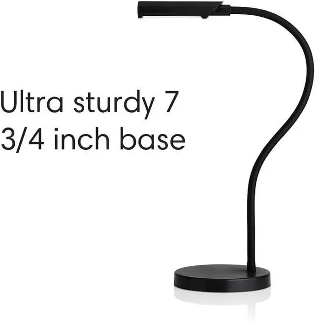 Alt view image 3 of 7 - Reliable UberLight Flex LED Task Light with Base, 9 Light Settings, Black