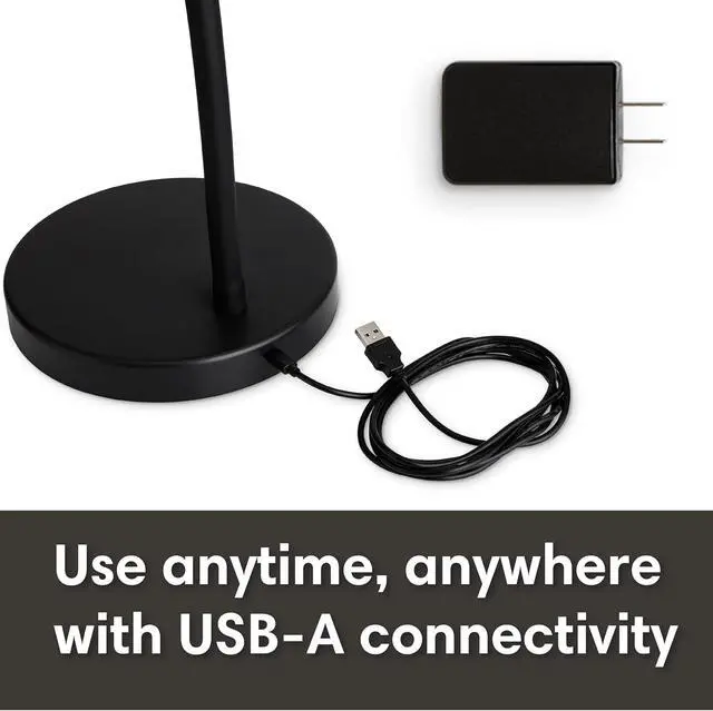 Alt view image 5 of 7 - Reliable UberLight Flex LED Task Light with Base, 9 Light Settings, Black