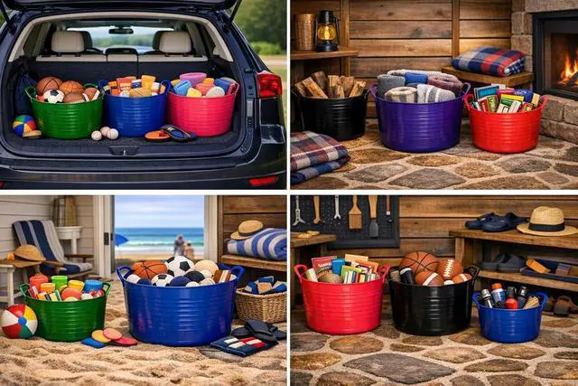 Alt view image 2 of 4 - Tubtrugs SP5BL Flexible Blue Extra Small 5 Liter/ 1.3 Gallon Capacity