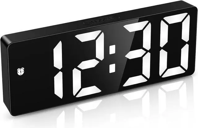 Main image of AMIR Digital Alarm Clock, Large Display LED Bedside Clock for Bedroom