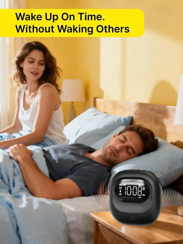 Alt view image 3 of 7 - ROCAM Vibrating Alarm Clock Bed Shaker, Rechargeable 3000mAh Battery