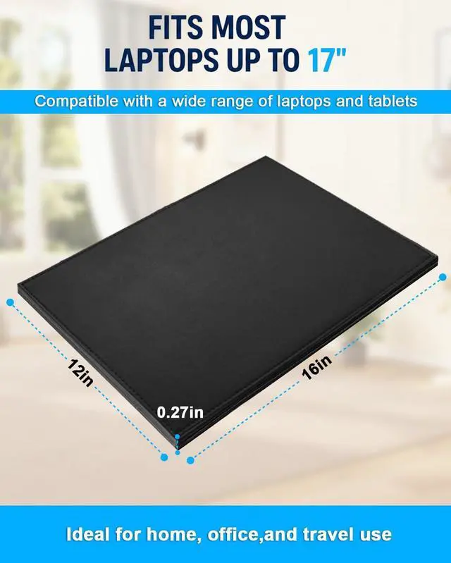 Alt view image 6 of 7 - NEWBEAU EMF Protection Laptop Pad, 4-Layer Radiation Shielding Heat Blocker for Laptop, Tablet & Notebook, 12"x16" Portable Protection from EMF & Radiation