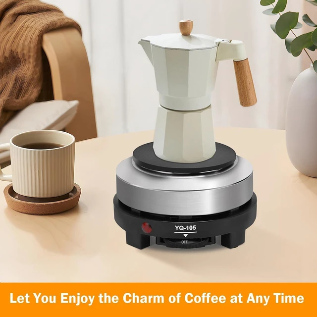 Alt view image 3 of 7 - Yinhing 500W Mini Electric Hot Plate Moka Pot Special 110V Portable Stove