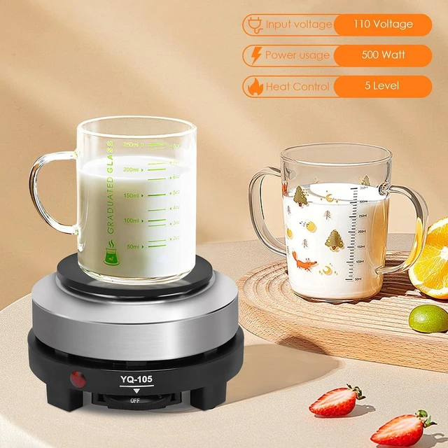 Alt view image 7 of 7 - Yinhing 500W Mini Electric Hot Plate Moka Pot Special 110V Portable Stove
