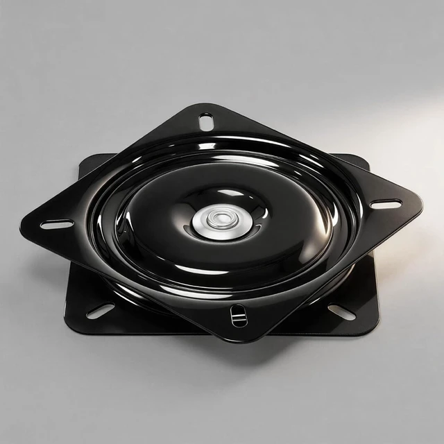 Alt view image 4 of 6 - Frassie 2 Pack 8" Square Swivel Plate Replacement for Bar Stool & Recliner