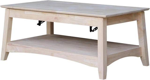 Main image of International Concepts Bombay Tall Coffee Table, Unfinished