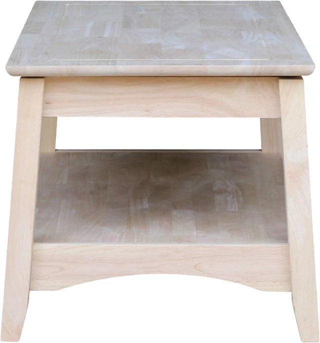 Alt view image 4 of 7 - International Concepts Bombay Tall Coffee Table, Unfinished