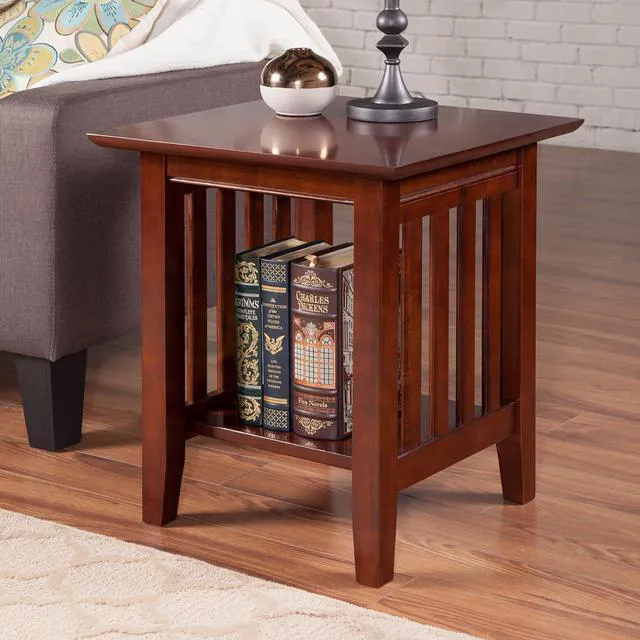 Alt view image 4 of 7 - AFI, Mission End Table, Walnut