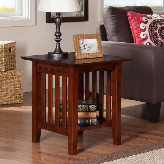 Alt view image 6 of 7 - AFI, Mission End Table, Walnut