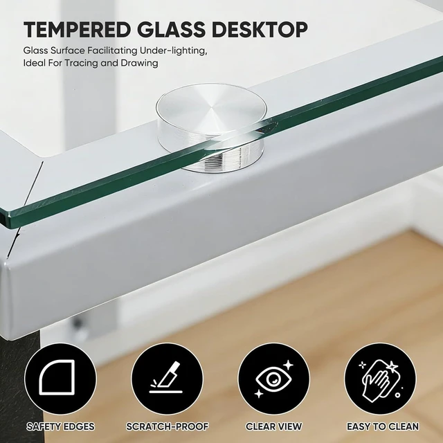 Alt view image 7 of 7 - Magshion Drafting Table Adjustable Drawing Table