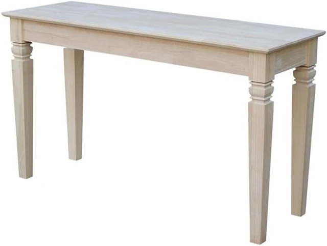 Alt view image 3 of 7 - IC International Concepts Java Console Table with 2 Drawers, Unfinished
