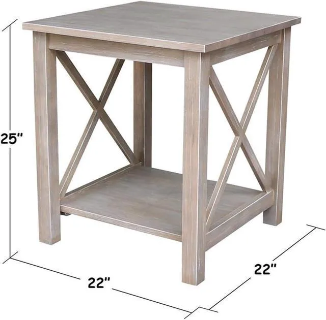 Alt view image 2 of 6 - International Concepts Table, Washed Gray Taupe