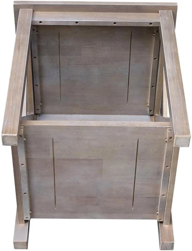 Alt view image 5 of 6 - International Concepts Table, Washed Gray Taupe