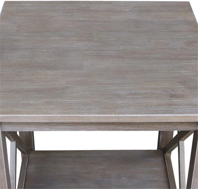 Alt view image 6 of 6 - International Concepts Table, Washed Gray Taupe