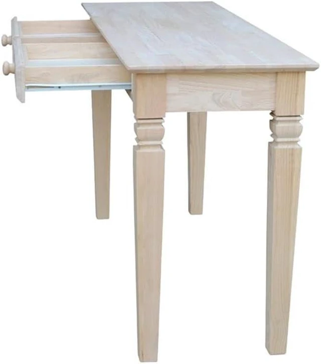 Alt view image 7 of 7 - IC International Concepts Java Console Table with 2 Drawers, Unfinished
