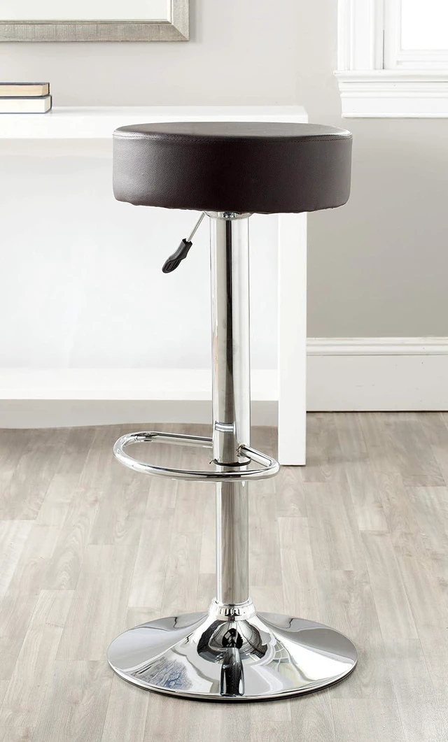 Alt view image 2 of 3 - Safavieh Home Collection Jude White Adjustable Swivel Gas Lift 25.6-31.5-inch Bar Stool