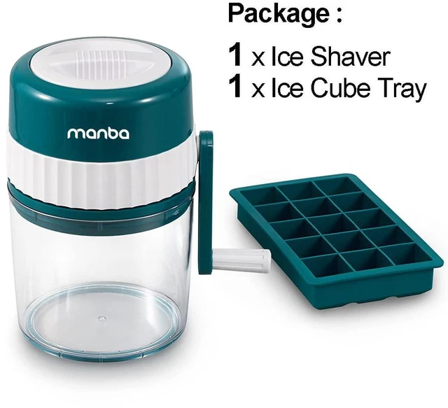 Alt view image 7 of 7 - MANBA Manual Snow Cone Machine Maker for Shaved Ice, Snowcones, Slushes