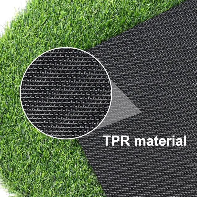 Alt view image 4 of 7 - Artificial Grass Door Mat, Fake Grass Rug for Entrance, Dog, 24" x 36"
