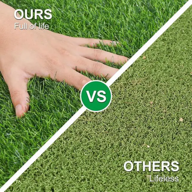 Alt view image 5 of 7 - Artificial Grass Door Mat, Fake Grass Rug for Entrance, Dog, 24" x 36"