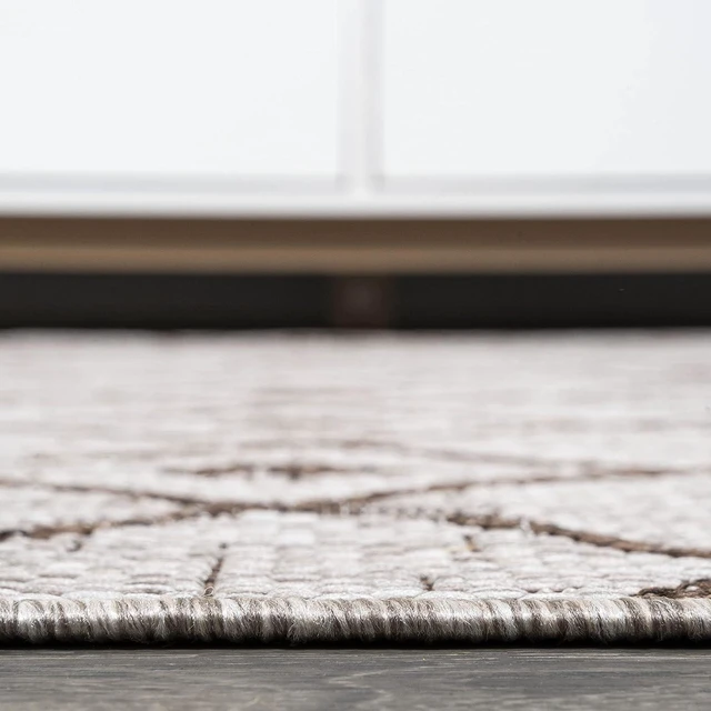Alt view image 6 of 7 - JONATHAN Y Tribal Bohemian Indoor Outdoor Area Rug 3X5 Beige/Brown, Nokat for Backyard, Patio, Porch, Easy-Cleaning, High Traffic, Pet-Friendly, Non-Shedding (SMB131A-3)