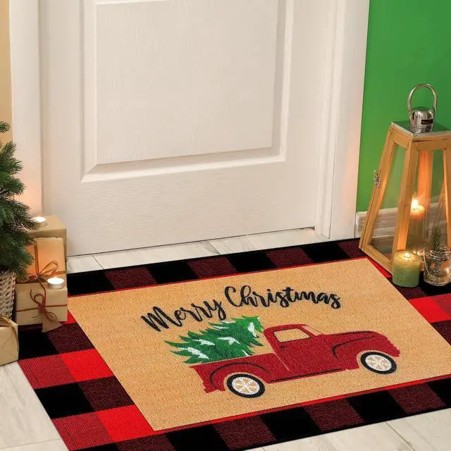 Alt view image 2 of 6 - Drydiet 2 Pcs Merry Christmas Door Mat Combo Set